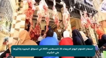 أسعار اللحوم اليوم الأربعاء 20 أغسطس 2025 في أسواق البحيرة وتأثيرها على الشراء
